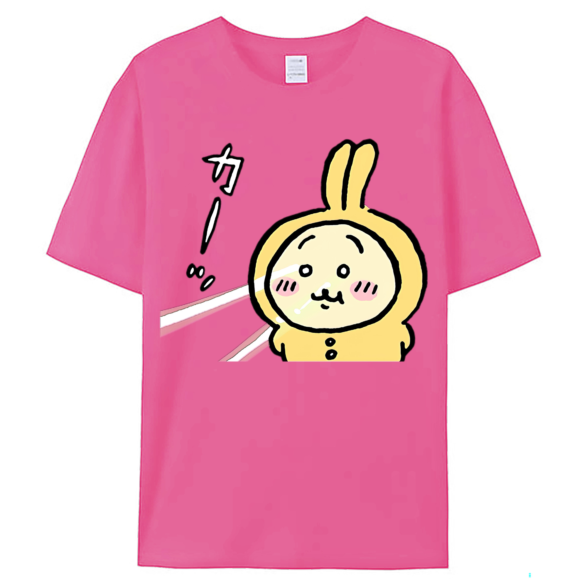 （画像用） ちいかわ うさぎ Chii-kawa usagi レディースカジュアルプリントTシャツ（綿100％）